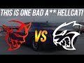 I spotted a Hellcat that I just HAD TO race 👀 | Dodge Demon vs Modded Hellcat