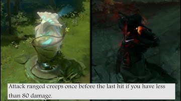 01 Improve your DOTA 2 Mechanics #1  Last hitting under tower