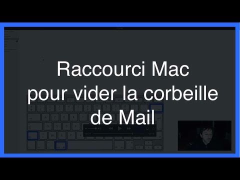 Raccourci Mac pour vider la corbeille de Mail