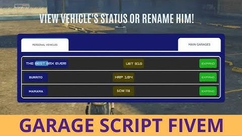 [ ESX ] Garage Script Fivem - Fivem Store | Fivem Mlo : FiveM ESX Scripts