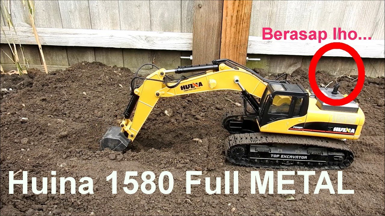 huina fm 1580 v2 full metal rc excavator