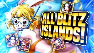 ALL BLITZ BATTLE ISLANDS!! 50-Stamina Playthrough! (ONE PIECE Treasure Cruise)