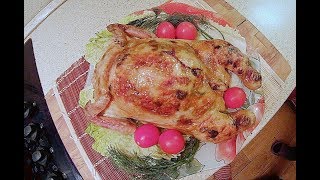 Курица фаршированная без костей на праздничный стол Курица фаршированная без костей на праздничный стол