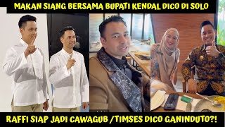 BAGIKAN MOMEN MAKAN SIANG BERSAMA BUPATI KENDAL DI SOLO, RAFFI ISYARATKAN  MAJU KE PILKADA JATENG??