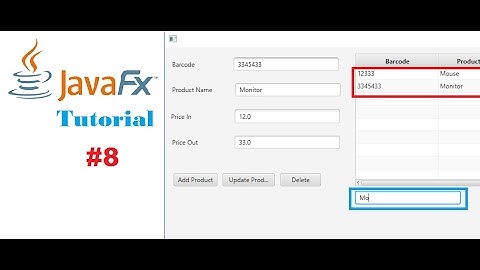 #08 JavaFx and SQL Server Tutorials | Search Products (Select Using Union Clause)