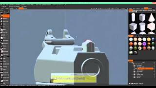 3DCoat Speed Sclupting Basic Weapon Concept (Part 004)