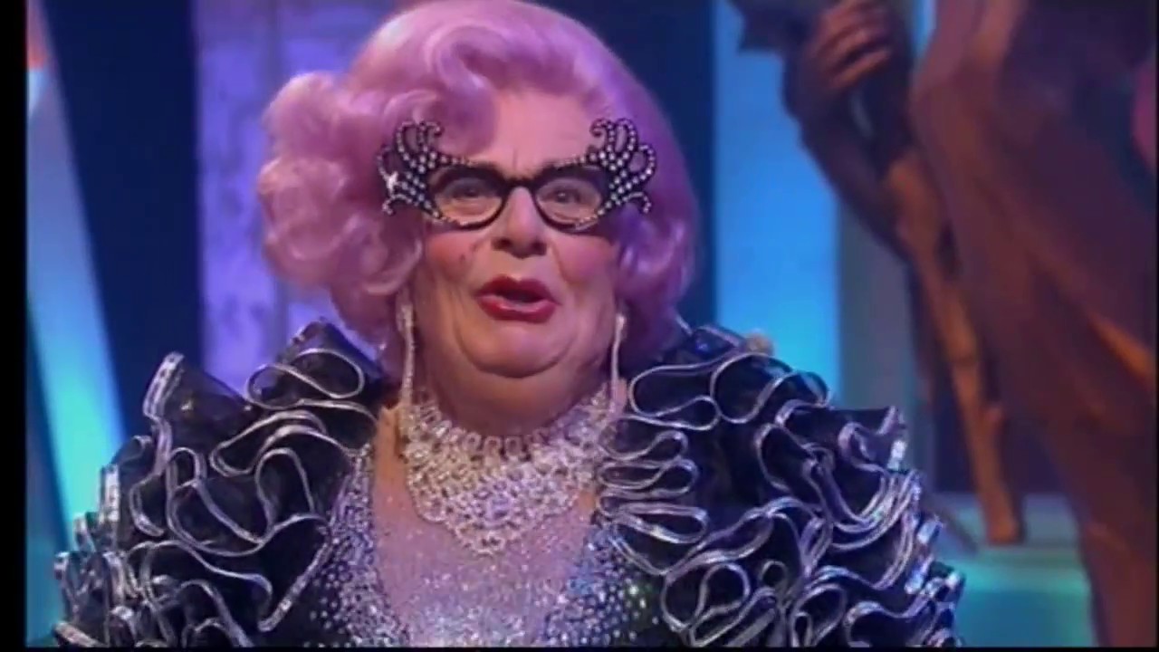 Robin Gibb sings Dame Edna theme tune