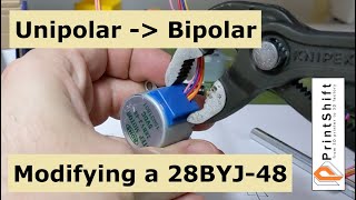 Unipolar to Bipolar: 28BYJ-48 Stepper Motor Upgrade with explanation