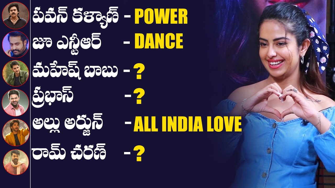 Avika Gor Funny Answers about Heros in Rapid Fire | Jr.NTR ,Allu Arjun | Film Jalsa