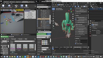Blender Bridge: 7 - Skeletal mesh and skeletal animation modification | Unreal Engine