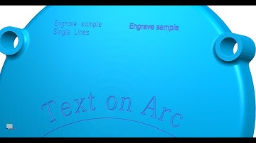 Simple engraving with NX CAM