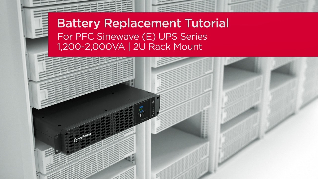 Vmu Rack CyberPower Battery Replacement Tutorial for PFC Sinewave (E) UPS Series ...