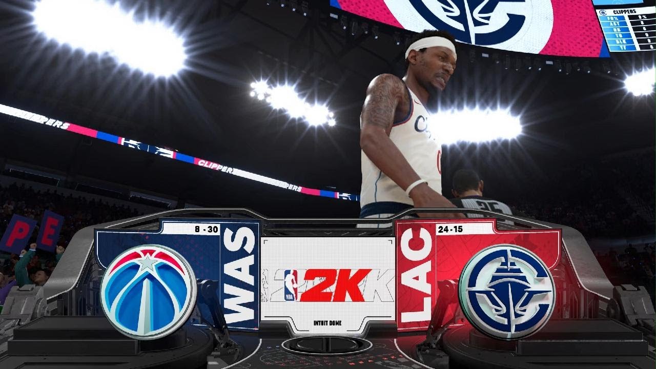 NBA 2K26 - Wizards at Clippers - PS5 gameplay