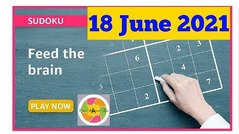 Amazon Sudoku Quiz Today Answers | 18 June 2021