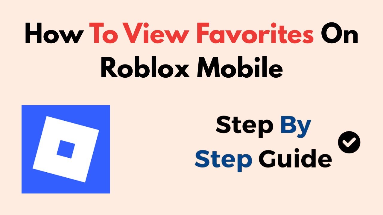 How To View Favorites On Roblox Mobile 2026 YouTube 