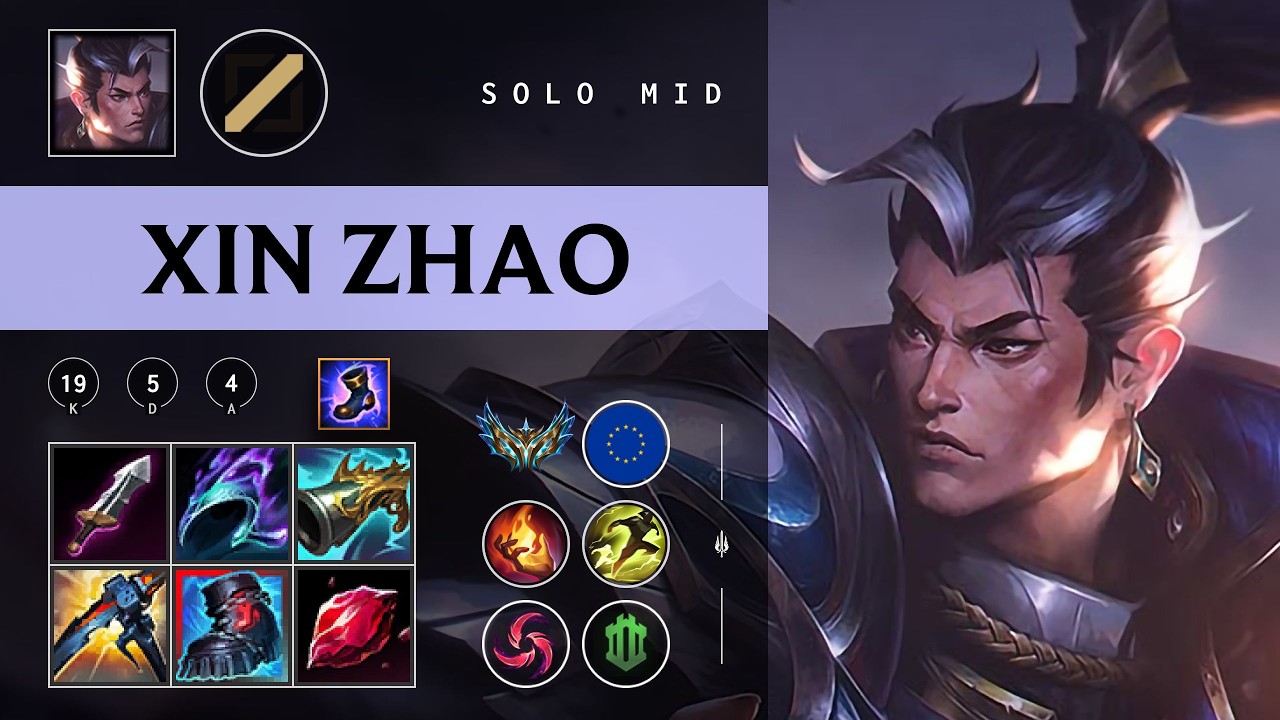 Xin Zhao Mid vs Ezreal - EUW Challenger Patch 26.04