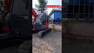 Excavator Mini Hitachi Zaxis75 Vs Komatsu Pc78