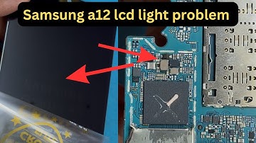 Samsung a12 LCD light solution||samsung a12 display light not working