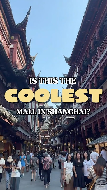 The most AWESOME mall in Shanghai! 🛍️ #shanghai #china #thingstodo #yugarden #shopping