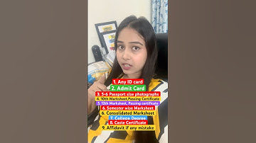 Doc verification के लिए ये documents अभी से तैयार रखो  ✅| SSC CGL |#ssc #shorts  #viralvideo