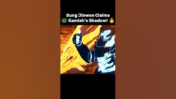 🔥 Jinwoo’s Ultimate Power Move – Kamish Joins the Shadows! 🐉⚡#sololeveling #shorts #jinwoo