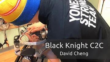 Time Lapse: How to String a Black Knight C2C Squash Racquet