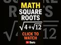 Find Complex Square Roots Easily. #maths #mathstricks #squareroots #mindfullmath #mathshorts
