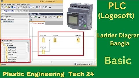 PLC (Logosoft) Ladder Diagram Bangla।। Basic..