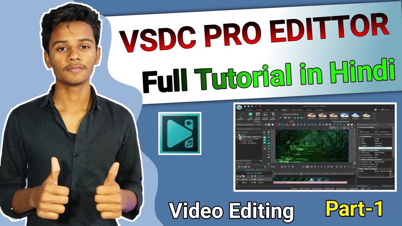 VSDC me Video Editing Kaise Karen VSDC Editor Tutorial in Hindi VSDC