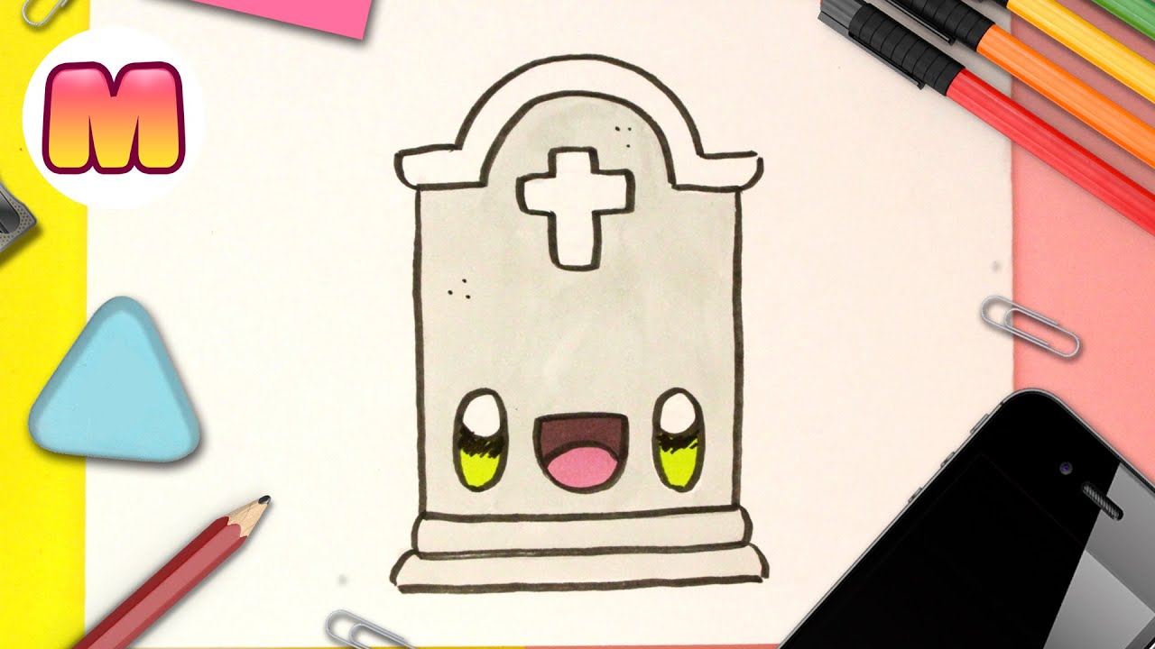 COMO DIBUJAR UNA TUMBA KAWAII Dibujo kawaii faciles Como dibujar