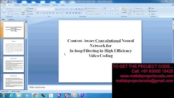 Content aware convolutional neural network for In-loop  in high efficiency 2019-2020