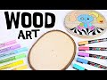 POSCA PEN PAINTING on WOOD! ((2 art pieces))