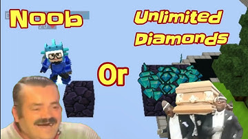 Saving NOOB Or Unlimited DIAMONDS?😱😱 | Blockman Go | Bedwars | Funny Moments |