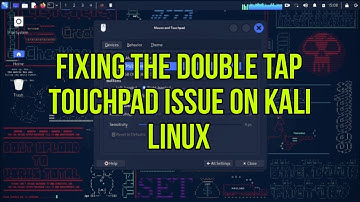 fixing the double tap touchpad issue on kali linux #linux #subscribe