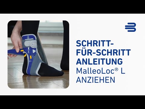 Malleoloc L Sprunggelenkorthese anziehen