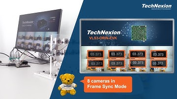 Nvidia Orin 8 cameras demonstration Frame Sync
