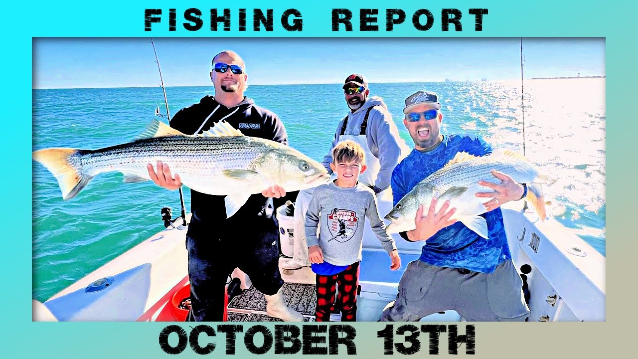 New Jersey Fishing Report October 13th stripers surffishing 