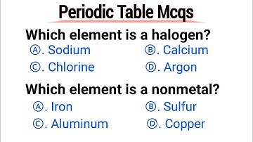 periodic table mcq | top 30 periodic table mcq | chemistry periodic table mcq