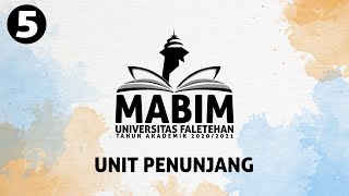 GUIDANCE PERIOD (MABIM) OF FALETEHAN UNIVERSITY: SUPPORTING UNIT MATERIALS