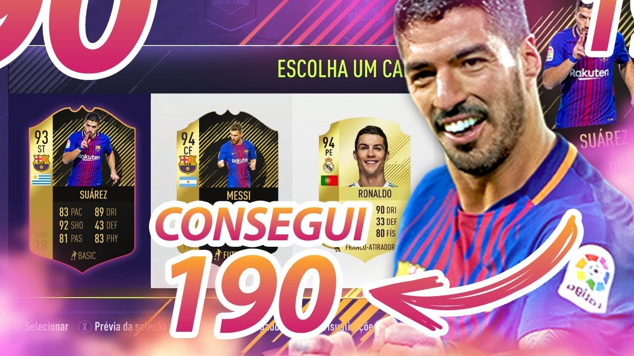 fifa ultimate team 18 EU CONSEGUI O DRAFT 190 FINALMENTE, TIME MUITO BOM!!!
