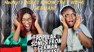 Are These German Songs? Popular Songs From German Artists His First Time Reaction