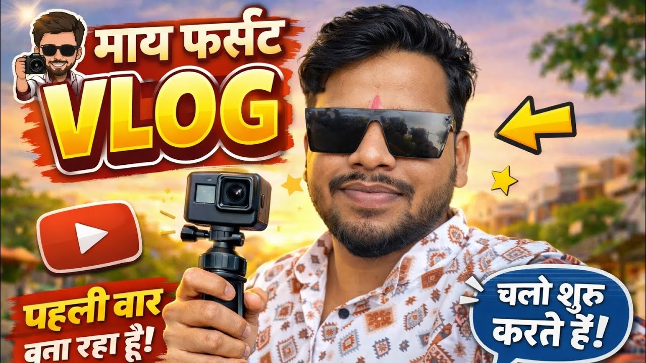 My First Vlog | First Time Vlogging 🎥 | Daily Life & Journey | Hindi Marwadi Vlog