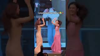 Lenamiu just having fun 😭💃#lenamiu #miunatsha #mysafezoneseries  #thaigl #wlw #lalinalena