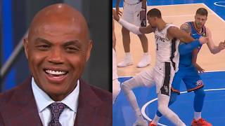 Chuck on OKC's physicality with Wemby in Game 2 "I've been kissed harder" 😂