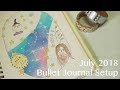 2018年7月のバレットジャーナル/July 2018 Bullet Journal setup