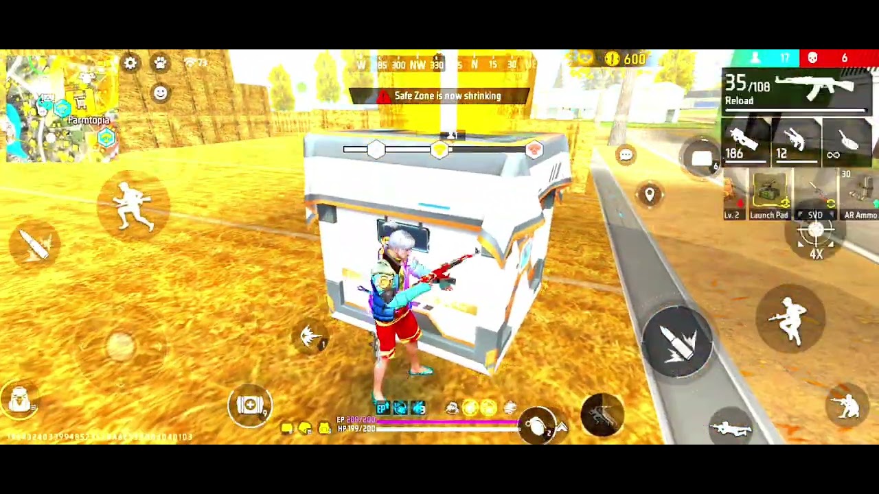 Free Fire Game Rampage 10 kill in Nexterra Map 🗺️ 