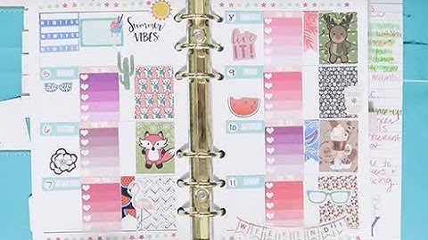 PWM ~ Itty Bitty Home Made Stickers ~ Recollections Personal Size Planner