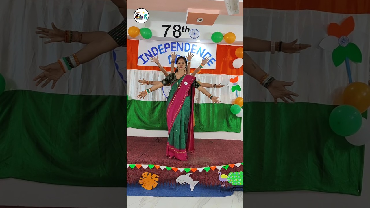 Teacher's performance on independence Day 🎆🫡⭐♥️☺️🌈🇮🇳 Independence on Jai ho song