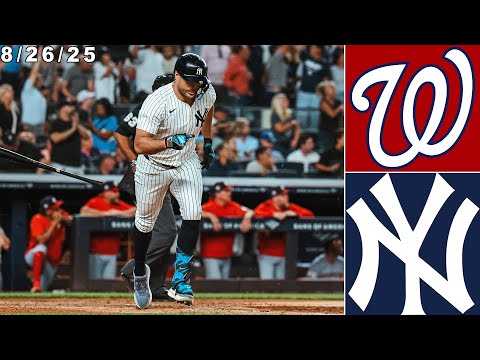 New York Yankees Highlights: vs Washington Nationals | 8/26/25