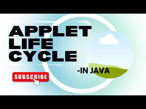 APPLET LIFE CYCLE IN JAVA //IN TELUGU #java #javaprogramming #viral #youtube #javatutorial #telugu